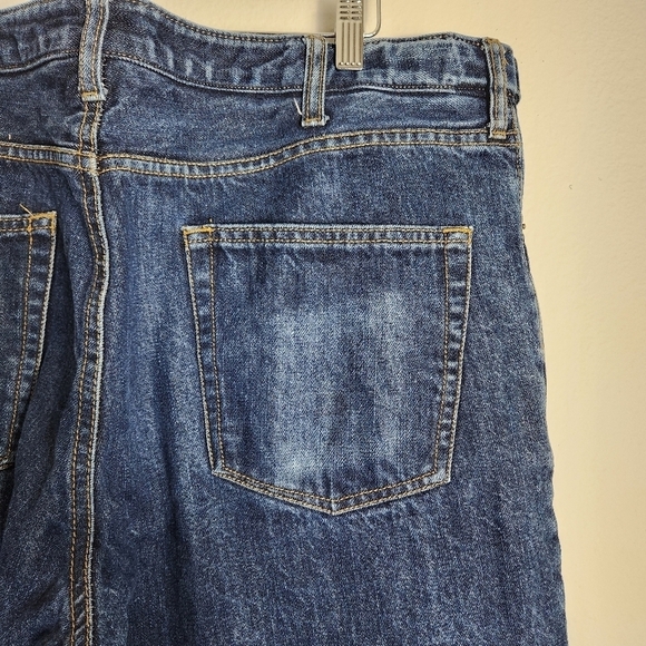 Lands End Mens Comfort Waist Flannel-Lined Tapered Leg Jeans-Size 38x29 - Picture 7 of 9